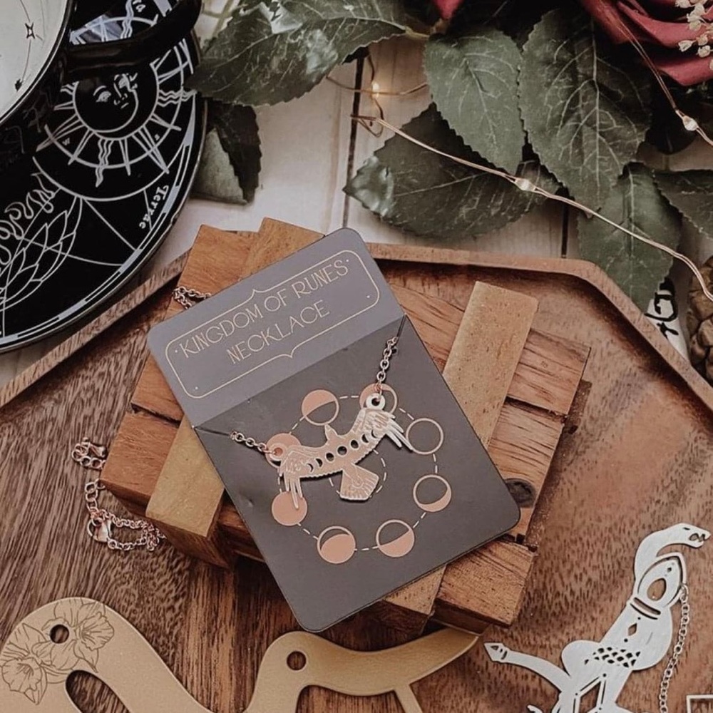 The Bookish Box Kingdom of Runes Necklace